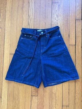 Banana Republic Dark Blue Denim Jeans with Tan Stitching